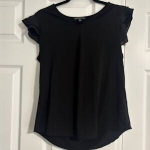 Adrianna Papell Black Short Sleeve Top